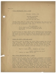 Moe Howard's 33pp. Script Dated April 1942 for The 1943 Three Stooges Film ''They Stooge to Conga'' -- With Original Writing on Cover & Title Page -- Archival Repair to Cover, Else Very Good